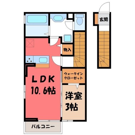 シャルム Aの物件間取画像